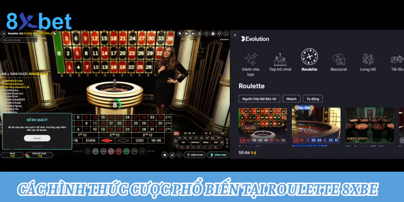 Roulette 8xbet: Trải nghiệm vòng quay may mắn đỉnh cao Các hình thức cược phổ biến tại Roulette 8xbet